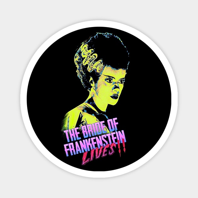 The Bride of Frankenstein Magnet by Fred_art_61